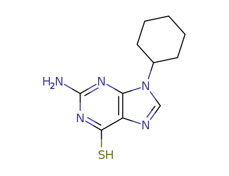 6H-Purine-6-thione,2-amino-9-cyclohexyl-1,9-dihydro- cas  24398-00-3