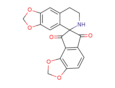 7,8-dihydro-6<i>H</i>-spiro[[1,3]dioxolo[4,5-<i>g</i>]isoquinoline-5,7'-indeno[4,5-<i>d</i>][1,3]dioxole]-6',8'-dione