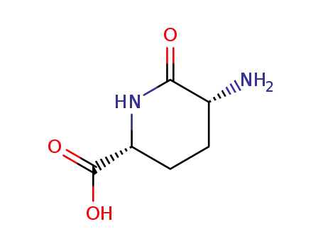 (2R,5R)-5-Amino-6-oxo-piperidine-2-carboxylic acid