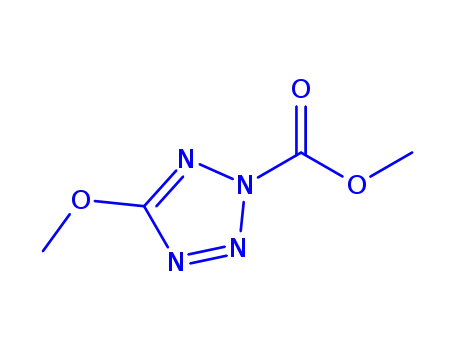 Molecular Structure of 311762-14-8 (2H-Tetrazole-2-carboxylicacid,5-methoxy-,methylester(9CI))