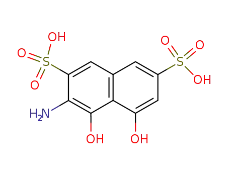 Molecular Structure of 31232-21-0 (3-amino-4,5-dihydroxynaphthalene-2,7-disulfonic acid)