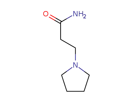 Molecular Structure of 24438-88-8 (3-(PYRROLIDIN-1-YL)PROPANAMIDE)