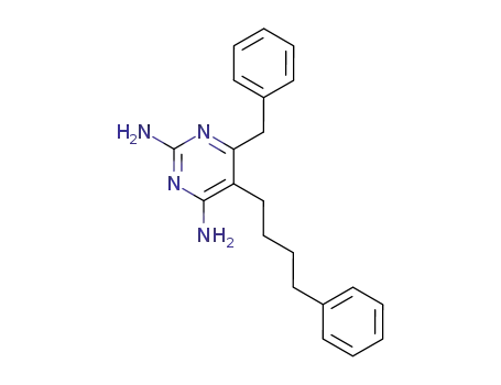Molecular Structure of 2440-80-4 (6-benzyl-5-(4-phenylbutyl)pyrimidine-2,4-diamine)