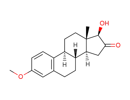 Molecular Structure of 24721-15-1 (17β-Hydroxy-3-methoxy-1,3,5(10)-estratrien-16-one)