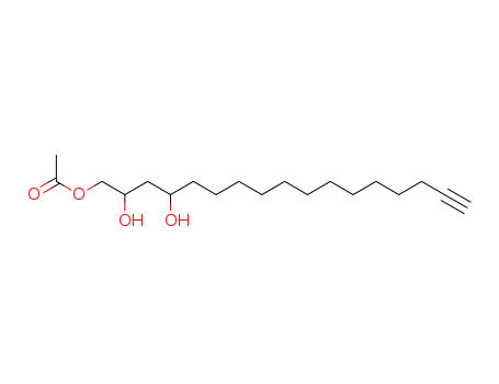 Molecular Structure of 24607-06-5 ((2S,4S)-2,4-dihydroxyheptadec-16-yn-1-yl acetate)