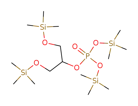 Molecular Structure of 31038-12-7 (Phosphoric acid 2-trimethylsilyloxy-1-[(trimethylsilyloxy)methyl]ethylbis(trimethylsilyl) ester)