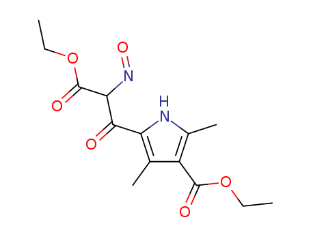 1H-Pyrrole-2-propanoicacid, 4-(ethoxycarbonyl)-3,5-dimethyl-a-nitroso-b-oxo-, ethyl ester cas  24744-72-7