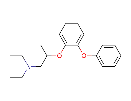 Molecular Structure of 24591-49-9 (N,N-Diethyl-2-(o-phenoxyphenoxy)propylamine)