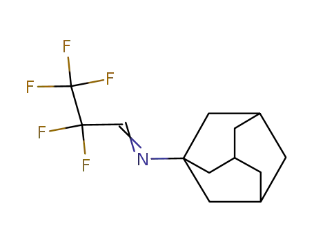 Molecular Structure of 31224-44-9 (N-[(1E)-2,2,3,3,3-pentafluoropropylidene]tricyclo[3.3.1.1~3,7~]decan-1-amine)