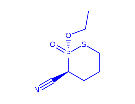 1,2-THIAPHOSPHORINANE-3-CARBONITRILE,2-ETHOXY-,2-OXIDE,(2R,3R)-REL-