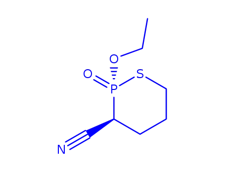 1,2-Thiaphosphorinane-3-carbonitrile,2-ethoxy-,2-oxide,(2R,3R)-rel-(9CI)