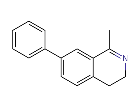 Molecular Structure of 24464-44-6 (1-methyl-8-phenyl-3,4-dihydroisoquinoline)
