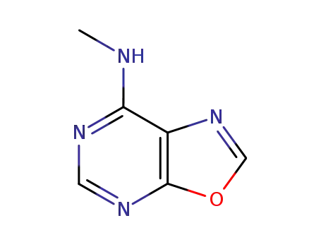 Molecular Structure of 31010-40-9 (Oxazolo[5,4-d]pyrimidine, 7-(methylamino)- (8CI))