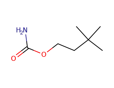 Molecular Structure of 3124-38-7 (3,3-Dimethyl-1-butanol carbamate)