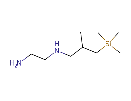 Molecular Structure of 31024-48-3 (Ethylenediamine, N-[2-methyl-3-(trimethylsilyl)propyl]-)