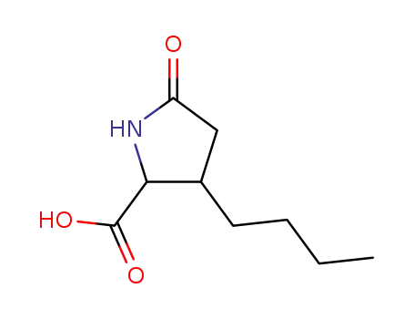 Molecular Structure of 2446-09-5 (3-butyl-5-oxo-pyrrolidine-2-carboxylic acid)