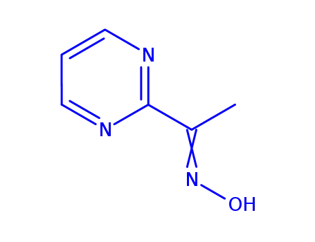 Molecular Structure of 242458-25-9 (Ethanone, 1-(2-pyrimidinyl)-, oxime, (1E)- (9CI))