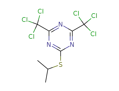 2-[(1-Methylethyl)thio]-4,6-bis(trichloromethyl)-1,3,5-triazine