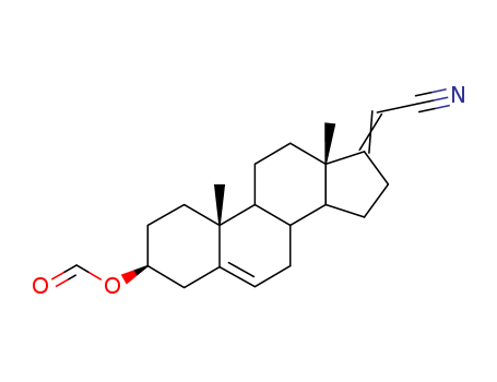 Pregna-5,17(20)-diene-21-nitrile,3-(formyloxy)-, (3b)- (9CI) cas  31020-62-9