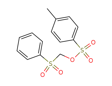 Molecular Structure of 31081-06-8 ((Phenylsulfonyl)methyl 4-methylbenzenesulfonate)