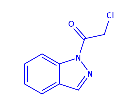 Molecular Structure of 244017-81-0 (1H-Indazole, 1-(chloroacetyl)- (9CI))