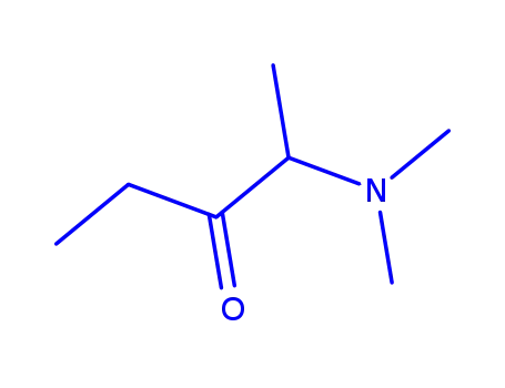 Molecular Structure of 247586-19-2 (3-Pentanone,2-(dimethylamino)-,(-)-(9CI))