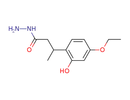 Molecular Structure of 24535-08-8 (3-(4-ethoxy-2-hydroxyphenyl)butanehydrazide)