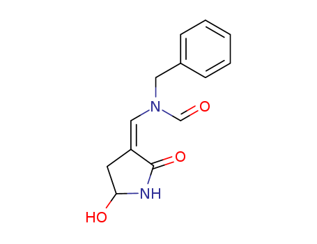 Formamide,N-[(5-hydroxy-2-oxo-3-pyrrolidinylidene)methyl]-N-(phenylmethyl)- cas  24744-91-0
