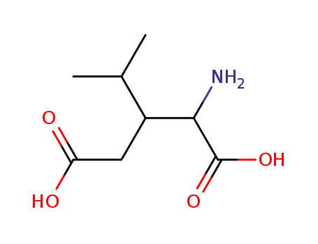 Molecular Structure of 2446-00-6 (3-propan-2-ylglutamic acid)