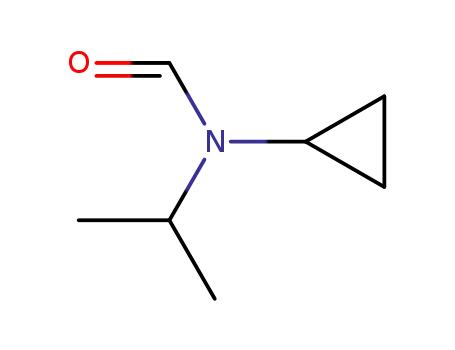 Molecular Structure of 246257-65-8 (Formamide, N-cyclopropyl-N-(1-methylethyl)- (9CI))