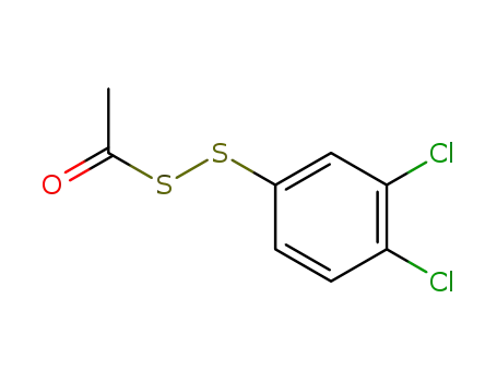 Molecular Structure of 31172-02-8 (Acetyl(3,4-dichlorophenyl) persulfide)