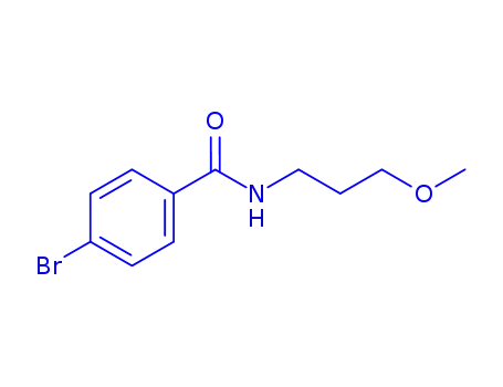 Molecular Structure of 313067-72-0 (4-bromo-N-(3-methoxypropyl)benzamide)