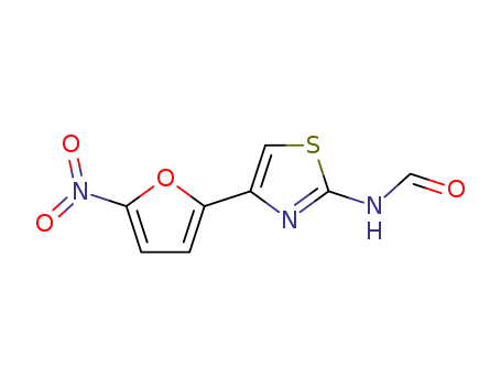 Molecular Structure of 24554-26-5 (N-[4-(5-Nitro-2-furyl)-2-thiazolyl]formamide.)
