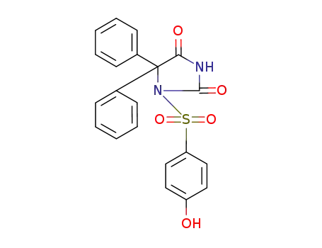 Molecular Structure of 24759-35-1 (1-[(4-hydroxyphenyl)sulfonyl]-5,5-diphenylimidazolidine-2,4-dione)