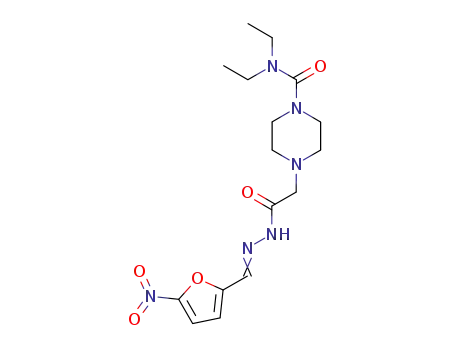 N'-[(5-니트로푸란-2-일)메틸렌]-4-[(디에틸아미노)카르보닐]-1-피페라진아세트산 히드라지드