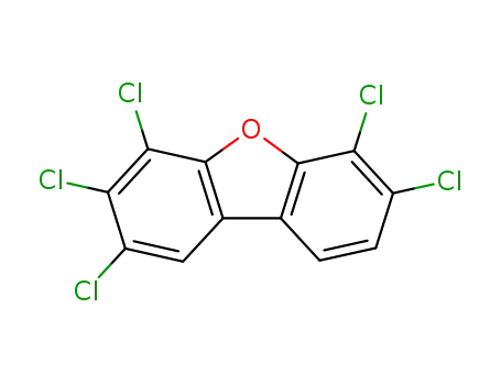 Molecular Structure of 57117-43-8 (2,3,4,6,7-PENTACHLORODIBENZOFURAN)