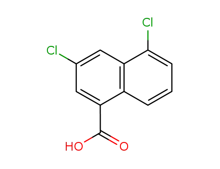 Molecular Structure of 31201-80-6 (3,5-Dichloro-1-naphthoic acid)