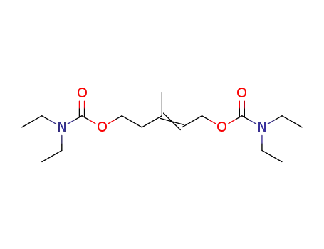 Molecular Structure of 31035-89-9 (3-methylpent-2-ene-1,5-diyl bis(diethylcarbamate))