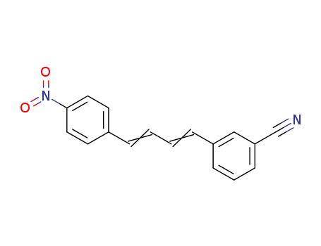 Benzonitrile,3-[4-(4-nitrophenyl)-1,3-butadien-1-yl]- cas  24722-20-1