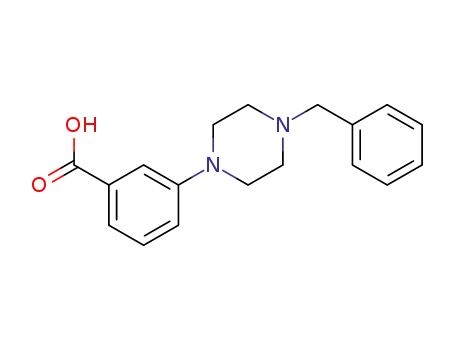 Molecular Structure of 247117-97-1 (3-(4-Benzyl-piperazin-1-yl)-benzoic acid)