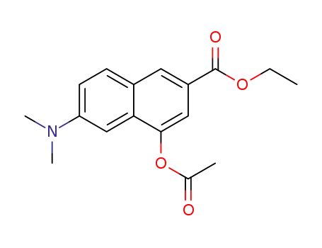 ethyl 4-acetoxy-6-dimethylamino-naphthalene-2-carboxylate