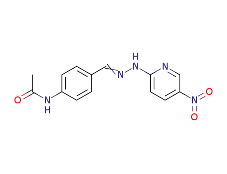 Molecular Structure of 24458-23-9 (N-(4-{(E)-[2-(5-nitropyridin-2-yl)hydrazinylidene]methyl}phenyl)acetamide)