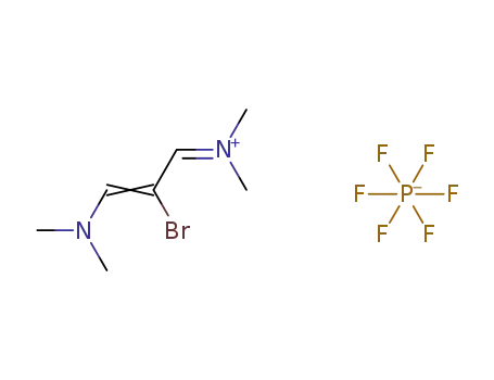 N-(2-bromo-3-(dimethylamino)allylidene)-N-methylmethanaminium hexafluorophosphate
