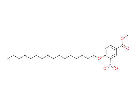 Molecular Structure of 2497-64-5 (methyl 4-(hexadecyloxy)-3-nitrobenzoate)
