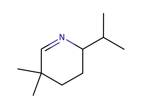Pyridine, 2,3,4,5-tetrahydro-5,5-dimethyl-2-(1-methylethyl)- (9CI)