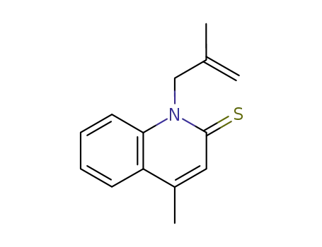 Molecular Structure of 24946-05-2 (Carbostyril,  4-methyl-1-(2-methylallyl)thio-  (8CI))