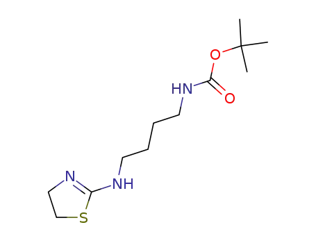 Molecular Structure of 250663-42-4 (Carbamic  acid,  [4-[(4,5-dihydro-2-thiazolyl)amino]butyl]-,  1,1-dimethylethyl  ester  (9CI))