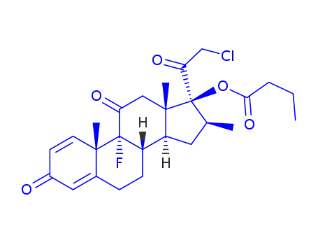 Molecular Structure of 25122-57-0 (Clobetasone butyrate)
