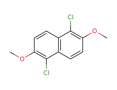 Molecular Structure of 25315-05-3 (Naphthalene, 1,5-dichloro-2,6-dimethoxy-)