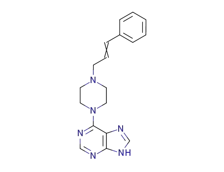 Molecular Structure of 24926-50-9 (6-(4-Cinnamyl-1-piperazinyl)-9H-purine)